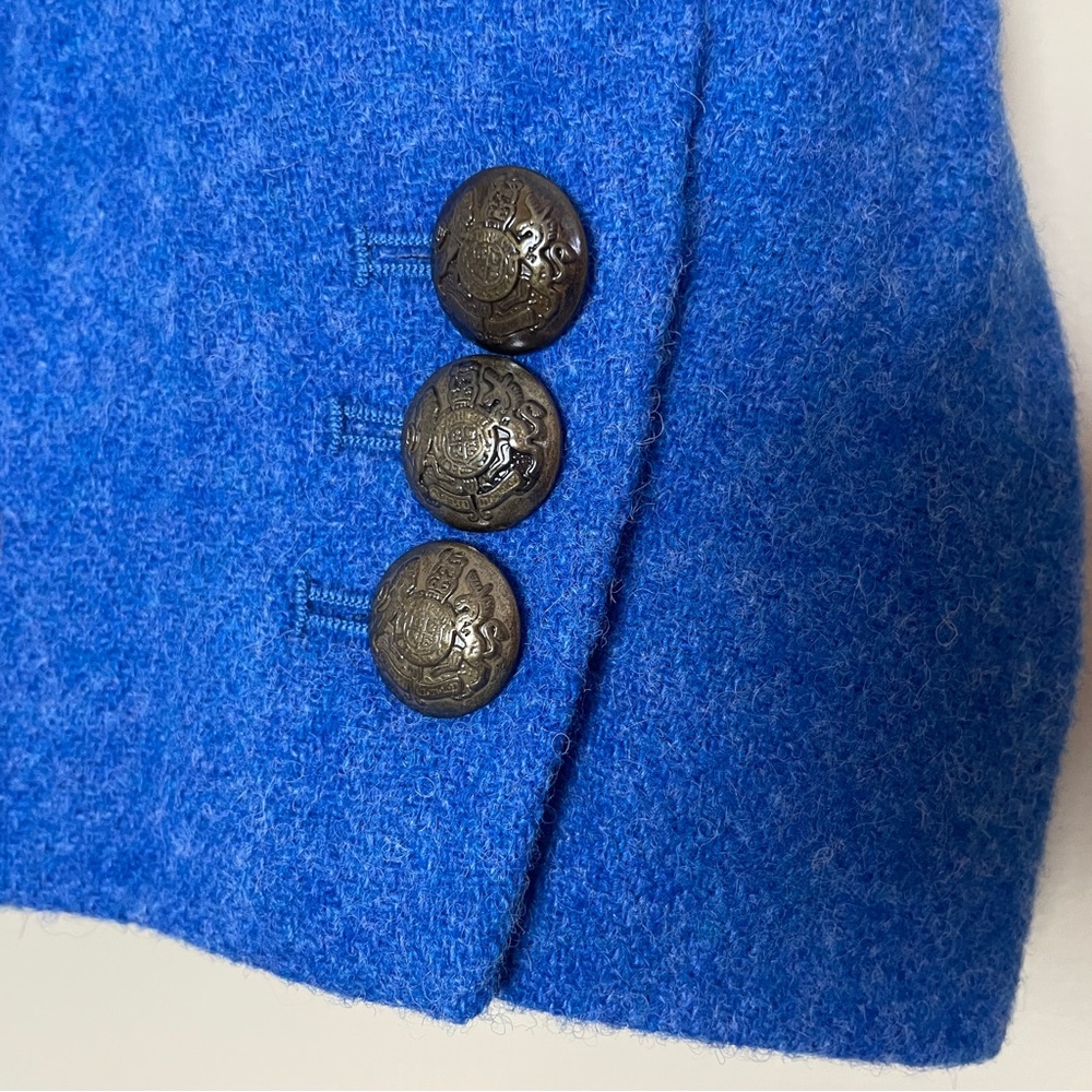 Talbots Blue Shetland Wool Blend Jacket Blazer 10 Office Business Casual NWT - Picture 8 of 13